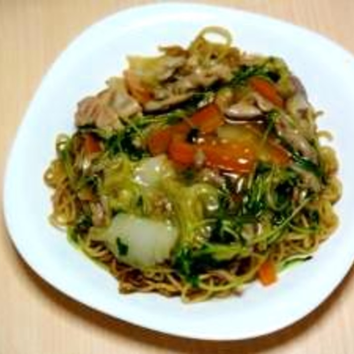 絶品!お店の味なあんかけ焼きそば
